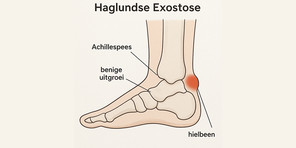Haglundse Exostose tekening